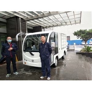 某空空导弹研究院1.5T封闭箱式电动货车成功交付